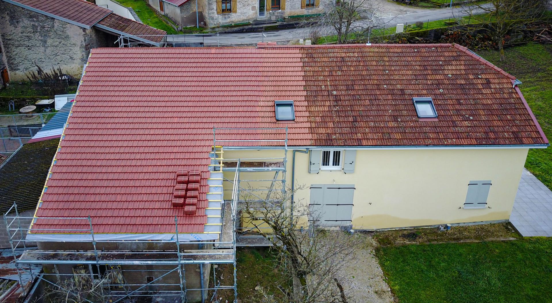Traitement de toitures dans les Vosges